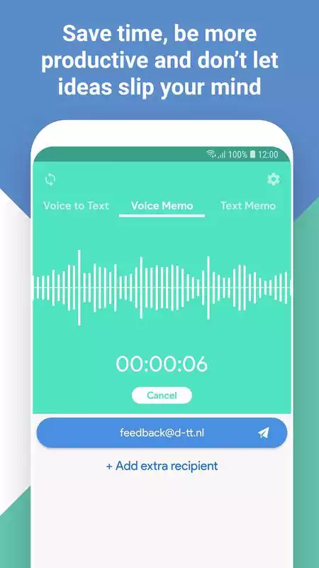 Play VoNo | Voice Note Memo to Mail